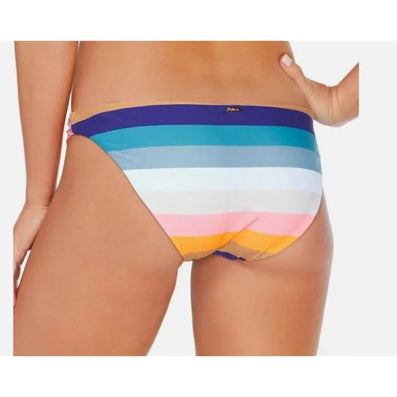 Raisins Low Rider Reversible STRIPED / TIE DYE Bikini Bottoms |  XL, Beach Break - Picture 2 of 15